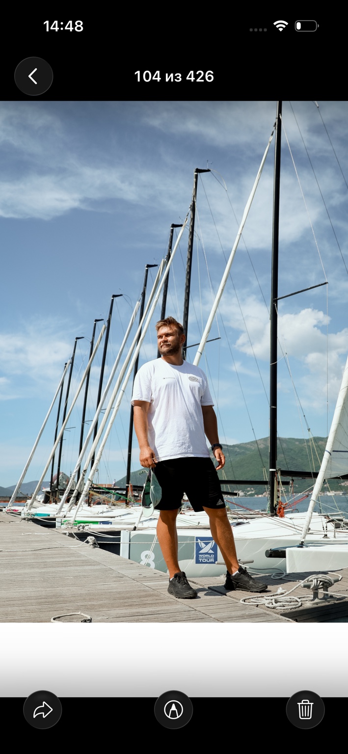 Ivan, founder of Akiri, at a marina